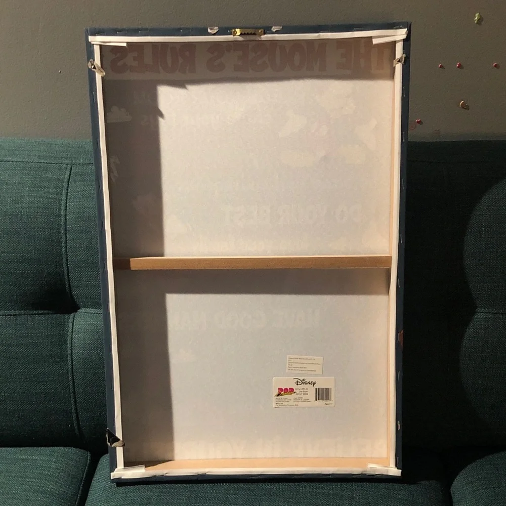 💜 Disney Inspirational Canvas with Mickey and Friends - Picture 3 of 4